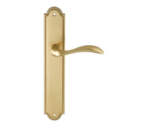 Дверная ручка на планке Extreza FLEXA-PL03-F07 (FLEXA 335) матовая латунь глянец