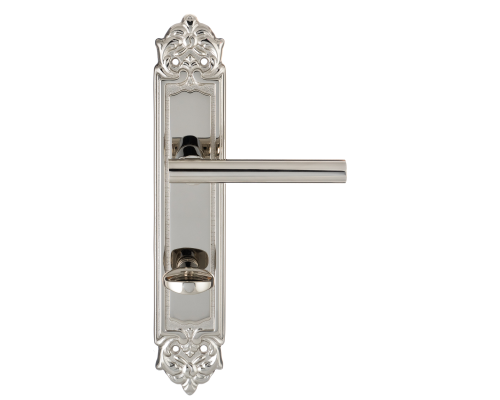 Дверная ручка на планке Extreza PIVOT 132 PL02-WC-96 полированный никель F21 Дверная ручка на планке Extreza PIVOT 132 PL02-WC-96 полированный никель F21