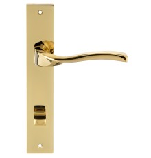 Дверная ручка на планке Extreza PERLA-PL13-WC-96-F06-PVD (PERLA 114) полированная латунь PVD