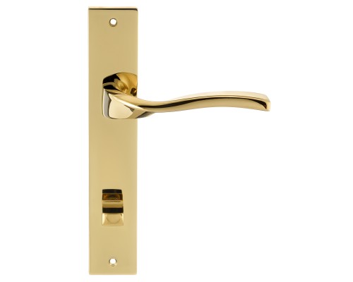Дверная ручка на планке Extreza PERLA-PL13-WC-96-F06-PVD (PERLA 114) полированная латунь PVD