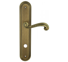 Дверная ручка Extreza BERTA (Берта) 312 на планке PL05 WC матовая бронза F03