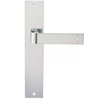 Дверная ручка Extreza Hi-Tech SOUND (Саунд) 106 на планке PL11 полированный хром F04 без доп. запирания PASS