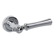 Дверная ручка на розетке Extreza DEZI-R01-F05-F04 (DEZI 309) матовый хром / хром / кольцо хром