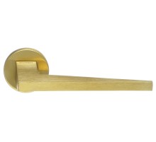 Дверная ручка Extreza Hi-Tech AZIMUT 102 круглая розетка R12 (7 мм) матовая латунь PVD F08