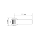 Дверная ручка Extreza Hi-tech SLIM SOUND (Саунд) 106 на круглой розетке R12 полированный хром F04