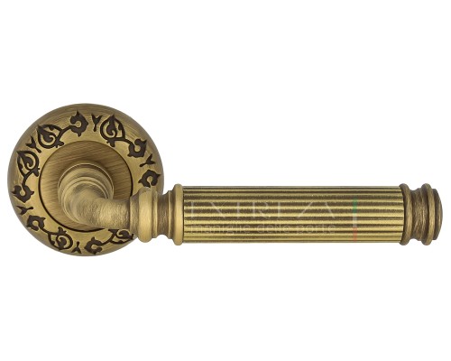Дверная ручка Extreza Classic BENITO 307 круглая розетка R04 матовая бронза F03 Дверная ручка Extreza Classic BENITO 307 круглая розетка R04 матовая бронза F03
