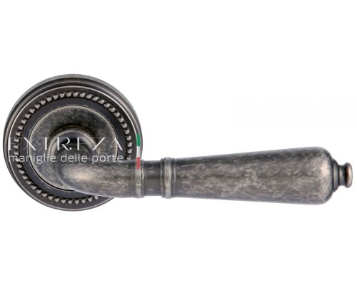 Дверная ручка Extreza Classic PETRA 304 круглая розетка R03 античное серебро F45 Дверная ручка Extreza Classic PETRA 304 круглая розетка R03 античное серебро F45
