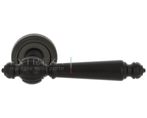 Дверная ручка Extreza Classic DANIEL 308 круглая розетка R01 черный матовый F22 Дверная ручка Extreza Classic DANIEL 308 круглая розетка R01 черный матовый F22
