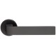 Дверная ручка Extreza Hi-tech SLIM SOUND (Саунд) 106 на круглой розетке R12 антрацит F27