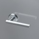 Дверная ручка Extreza CLASSIC PIVOT 132 на круглом основании R03 матовый хром F05