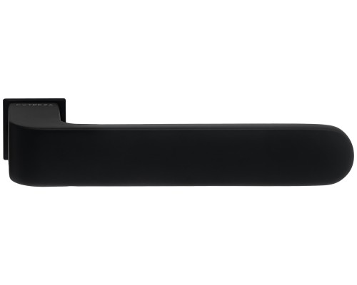 Дверная ручка Extreza RUBI-R21-F22 (RUBI 121 скрытое основание 2 мм) черный матовый
