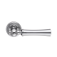 Дверная ручка на розетке Extreza DEZI-R01-F05-F04 (DEZI 309) матовый хром / хром / кольцо хром