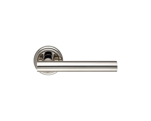 Дверная ручка Extreza CLASSIC PIVOT 132 на круглом основании R01 полированный никель F21 Дверная ручка Extreza CLASSIC PIVOT 132 на круглом основании R01 полированный никель F21