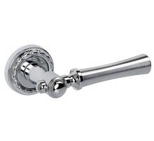 Дверная ручка на розетке Extreza DEZI-R02-F05-F04 (DEZI 309) матовый хром / хром / кольцо хром