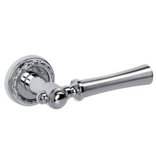 Дверная ручка на розетке Extreza DEZI-R02-F05-F04 (DEZI 309) матовый хром / хром / кольцо хром