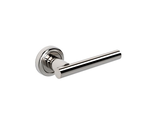 Дверная ручка Extreza CLASSIC PIVOT 132 на круглом основании R01 полированный никель F21 Дверная ручка Extreza CLASSIC PIVOT 132 на круглом основании R01 полированный никель F21