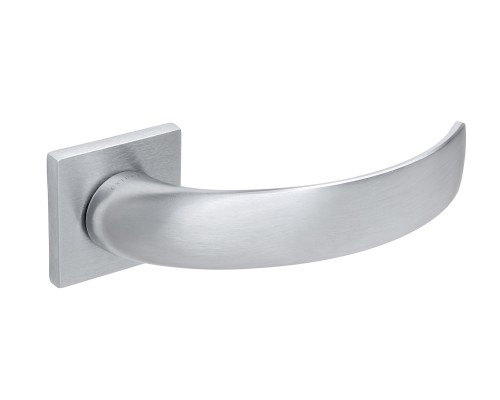 Дверная ручка Extreza CASCATA-R15-F05 (CASCATA 140 квадратное основание 5 мм) матовый хром
