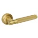 Дверная ручка Extreza Classic TUBA 126 круглая розетка R01 матовая латунь глянец F07