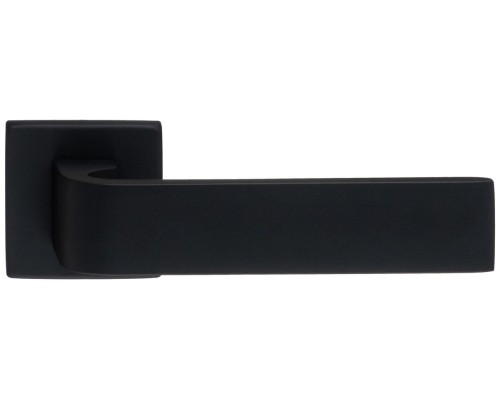 Дверная ручка Extreza Hi-tech SLIM SOUND (Саунд) 106 на квадратной розетке R11 черный F22