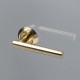 Дверная ручка Extreza CLASSIC PIVOT 132 на круглом основании R05 полированная латунь F01