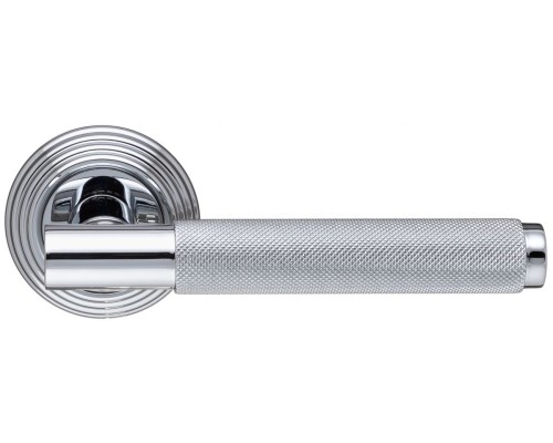 Дверная ручка Extreza Classic TUBA 126 круглая розетка R05 полированный хром F04