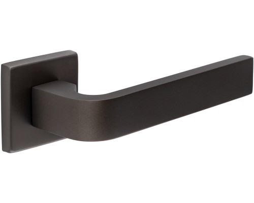Дверная ручка Extreza Hi-tech SLIM SOUND (Саунд) 106 на квадратной розетке R11 антрацит F27