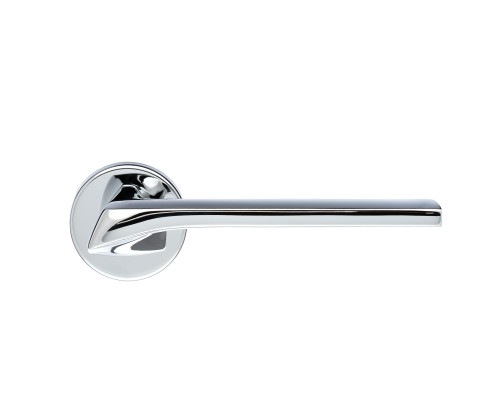 Дверная ручка Extreza Hi-Tech Slim ERICA (Эрика) 119 R12 полированный хром F04 Дверная ручка Extreza Hi-Tech Slim ERICA (Эрика) 119 R12 полированный хром F04