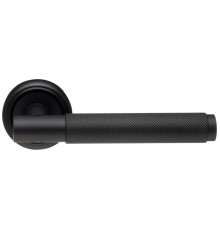 Дверная ручка Extreza Classic TUBA 126 круглая розетка R01 черный матовый F22