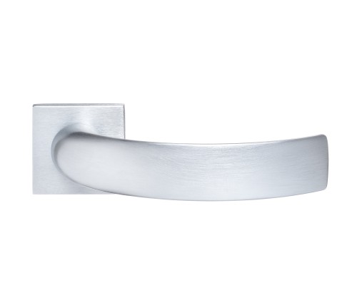 Дверная ручка Extreza CASCATA-R15-F05 (CASCATA 140 квадратное основание 5 мм) матовый хром