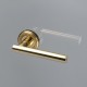 Дверная ручка Extreza CLASSIC PIVOT 132 на круглом основании R03 полированная латунь F01
