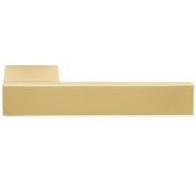 Дверная ручка Extreza Hi-tech BENT 124 на скрытой розетке, полированная латунь PVD F06