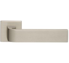 Дверная ручка Extreza Hi-tech SLIM SOUND (Саунд) 106 на квадратной розетке R11 матовый никель F20