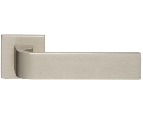 Дверная ручка Extreza Hi-tech SLIM SOUND (Саунд) 106 на квадратной розетке R11 матовый никель F20