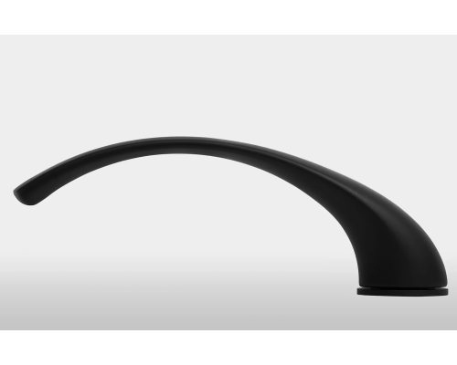 Дверная ручка Extreza CASCATA-R20-F22 (CASCATA 140 скрытое основание 2 мм) черный