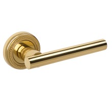 Дверная ручка Extreza CLASSIC PIVOT 132 на круглом основании R03 полированная латунь F01