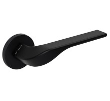 Дверная ручка на розетке Extreza AURA-R16-F22 (AURA 134) черный матовый