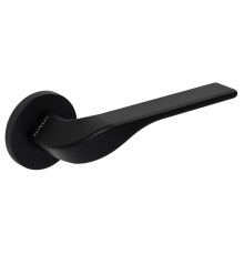 Дверная ручка на розетке Extreza AURA-R16-F22 (AURA 134) черный матовый