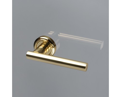 Дверная ручка Extreza CLASSIC PIVOT 132 на круглом основании R01 полированная латунь F01 Дверная ручка Extreza CLASSIC PIVOT 132 на круглом основании R01 полированная латунь F01