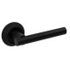Дверная ручка Extreza CLASSIC PIVOT 132 на круглом основании R05 черный матовый F22