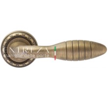 Дверная ручка Extreza MIREL (Мирел) 316 на розетке R02 матовая бронза F03