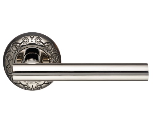 Дверная ручка Extreza CLASSIC PIVOT 132 на круглом основании R04 полированный никель F21 Дверная ручка Extreza CLASSIC PIVOT 132 на круглом основании R04 полированный никель F21