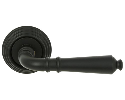 Дверная ручка Extreza Classic PETRA 304 круглая розетка R05 черный матовый F22 Дверная ручка Extreza Classic PETRA 304 круглая розетка R05 черный матовый F22