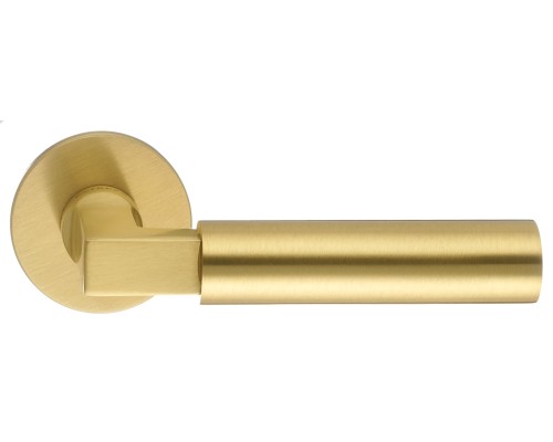 Дверная ручка Extreza STEM-R16-F02 (STEM 135) матовая латунь глянец F07