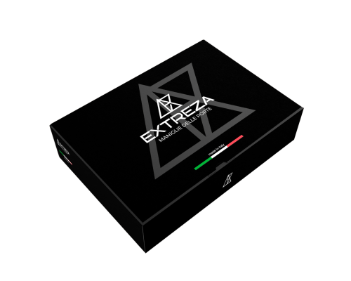 Дверная ручка Extreza Hi-Tech SANTA 128 круглая розетка mini R20 (2 мм) полированный хром F04 Дверная ручка Extreza Hi-Tech SANTA 128 круглая розетка mini R20 (2 мм) полированный хром F04