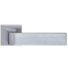 Дверная ручка Extreza Hi-tech SLIM SOUND (Саунд) 106 на квадратной розетке R11 матовый хром F05