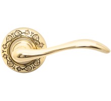 Дверная ручка Extreza Classic AGATA 310 круглая розетка R04 полированная латунь F01