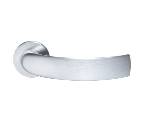Дверная ручка Extreza CASCATA-R16-F05 (CASCATA 140 круглое основание 5 мм) матовый хром