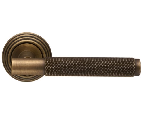 Дверная ручка Extreza Classic TUBA 126 круглая розетка R05 матовая бронза F03