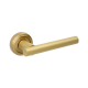 Дверная ручка Extreza CLASSIC PIVOT 132 на круглом основании R01 матовая латунь глянец F07