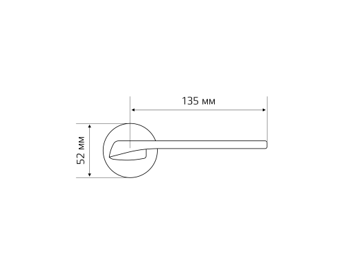 Дверная ручка Extreza Hi-Tech Slim ERICA (Эрика) 119 R12 полированный хром F04 Дверная ручка Extreza Hi-Tech Slim ERICA (Эрика) 119 R12 полированный хром F04